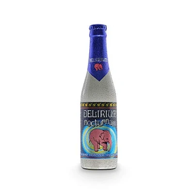 Abbildung von 4 Flaschen a 0,33L Delirium Nocturnum Strong Dark beer 330ml rosa Elefanten inc. 0.32 Mehrweg Pfand