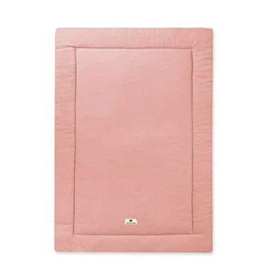 Abbildung von Julius Zöllner Krabbeldecke &quot;Musselin, dusty rose&quot;, Made in Germany
