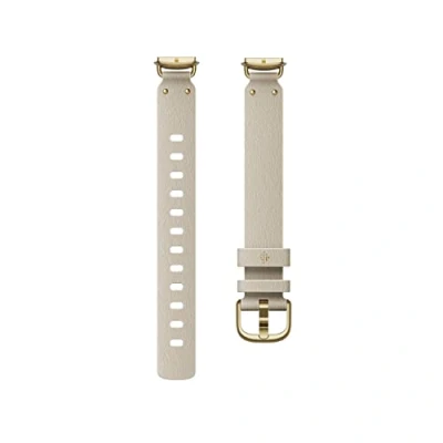 Abbildung von Fitbit Unisex Adult Luxe,Leather Alt Band,Pearl,Large Activity Tracker Accessory