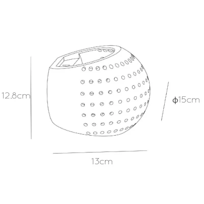 Abbildung von Lucide GIPSY Wandleuchte 1xG9 Weiß