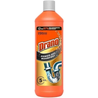 Abbildung von Drano (Mr Muscle) Extra Stark, Power Gel Rohrfrei Abflussreiniger, Rohrreiniger, für Küche &amp; Bad, entfernt Verstopfungen, 1er Pack (1 x 1000 ml)