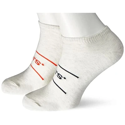 Abbildung von Levi&#039;s Crew Sock Unisex Sneaker, Tangerine Tango/Oatmeal, 35
