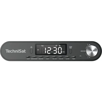 Abbildung von TechniSat Viola Küchenradio Unterbau Radio mit UKW/FM, LED Display, Arbeitsleuchte, Timer, Bluetooth, Weckfunktion, Freisprecheinrichtung, 5 W Lautsprecher, anthrazit