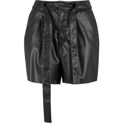 Abbildung von Urban Classics Damen Ladies Laces Shorts Shorts, per Pack Schwarz (Black 00007), W(Herstellergröße: XS)