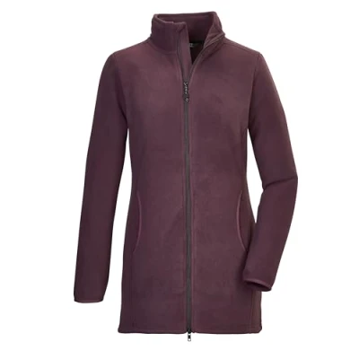 Abbildung von killtec Damen Teddy Fleecejacke mit Stehkragen KOW 110 WMN FLC JCKT, pflaume, 40, 41797 000