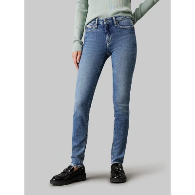Abbildung von Calvin Klein Jeans MID RIS Skinny Fit, Damen, Größe: 25x30, Denim light