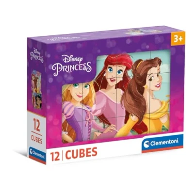 Abbildung von Clementoni® Würfelpuzzle Disney Princess, 12 Puzzleteile, Made in Europe, FSC® schützt Wald weltweit
