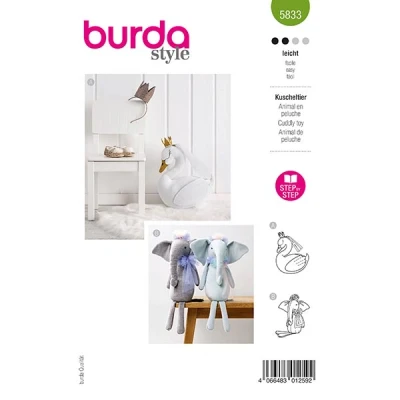 Abbildung von Kuscheltiere Burda 5833 Onesize