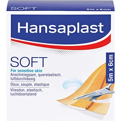Abbildung von Hansaplast Soft Pflaster 6 cmx5 m Rolle 1 St