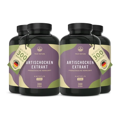 Abbildung von Artischockenextrakt 1440 Kapseln Vegan TRUE NATURE 4x360 St