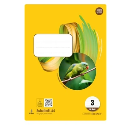 Abbildung von Staufen Style Schulheft 5 Hefte je 32 Blatt, DIN A4, Lineatur 3 (21 Doppellinien), 80 g/m² Papier