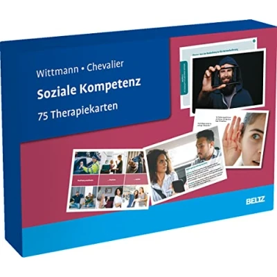 Abbildung von Soziale Kompetenz: 75 Therapiekarten. Mit 24 seitigem Booklet in hochwertiger Klappkassette, Kartenformat 16,5 x cm (Beltz Therapiekarten)