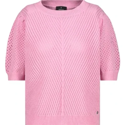 Abbildung von Monari Strickpullover Pullover Chenille Mit Rundhalsausschnitt