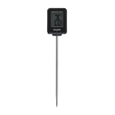 Abbildung von Salter Instant Read Thermometer Celsius and Fahrenheit, Accurate Reading, Digital Display, Perfect for Kitchen, BBQ, Sunday Roast, Air Frying, Baby Milk, with Tip Cover, SA00635CFEU12