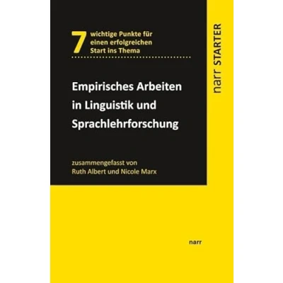 Abbildung von Empirisches Arbeiten in Linguistik und Sprachlehrforschung: 7 wichtige Punkte für einen erfolgreichen Start ins Thema (narr STARTER)