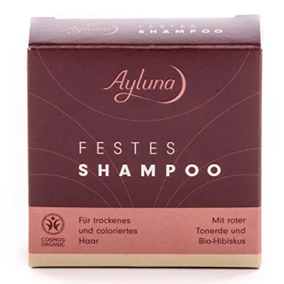 Abbildung von Ayluna Festes Shampoo für trockenes Haar, wascht und pflegt einfach &amp; ph hautneutral wie ein herkömmliches Shampoo, wird das Haar sanft von Schmutz befreit die Haarwäsche zum wohltuenden Ritual, 60g