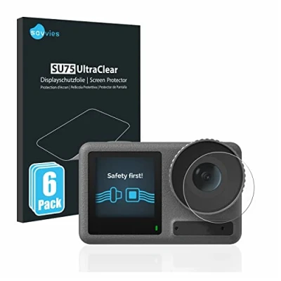 Abbildung von Savvies 6 Stück Schutzfolie für DJI Osmo Action 3 (Linse) Displayschutz Folie Ultra Transparent