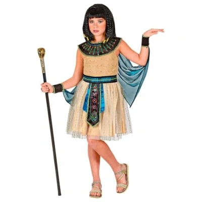 Abbildung von W WIDMANN MILANO Party Fashion Kinderkostüm ägyptische Königin, Kleid, Cleopatra, Pharao, Anubis, Herrscherin, Göttin