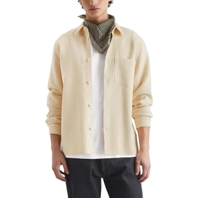 Abbildung von Marc O&#039;Polo Denim Regular Hemd, Herren, Größe: XXL, Natural ecru