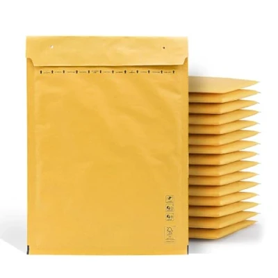 Abbildung von m office Luftpolsterumschläge, Kraftpapier, Versandtaschen für Paketsendungen in verschiedenen Größen, (270 x 360 mm, 10 Stück)
