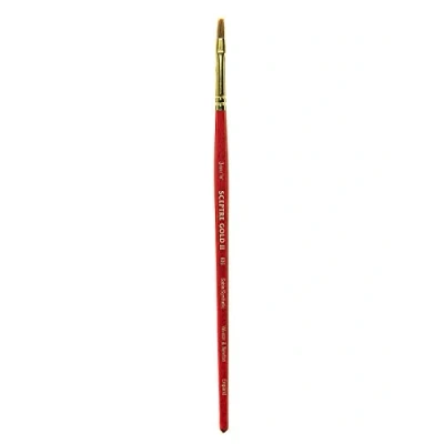 Abbildung von Winsor &amp; Newton 5186770 Sceptre Gold II Künstler Aquarellpinsel mit hoher Farbtragekapazitat exzellenter Sprungkraft, Serie 606 Ein Stich Pinsel, kurzer Stiel, 1/8&quot; 3mm