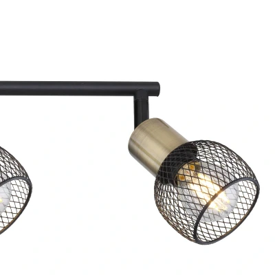 Abbildung von Lighting FIASTRA Strahler Metall schwarz matt, 4x E14
