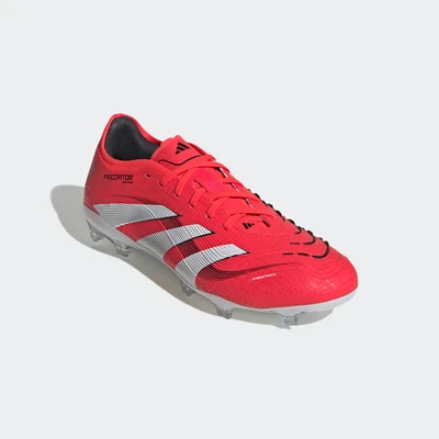 Abbildung von adidas Performance Predator PRO Boots FIRM Ground Fußballschuh Nocken, Herren, Größe: 40, Lucid red/footwear white/core black Schuhe