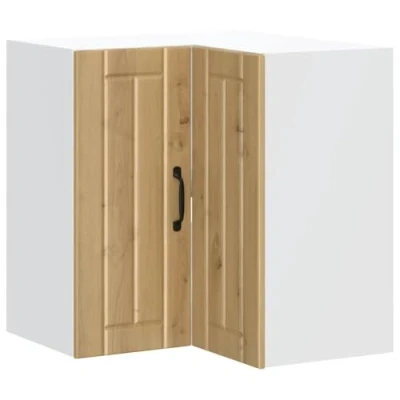 Abbildung von vidaXL Küchen Eckhängeschrank Lucca Artisan Eiche Holzwerkstoff, für Küche, Küche Wandschrank, Eckschrank Hängend