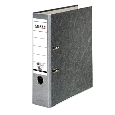 Abbildung von Falken Ordner Recycling A4 80mm grau