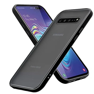Abbildung von Cadorabo Hülle kompatibel mit Samsung Galaxy S10 4G Schutzhülle TPU Silikon Case Hybrid Matt Design Anti Rutsch Slim Kratzfest Weiche Gummi Rundumschutz für in Transparent