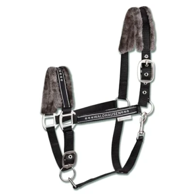 Abbildung von Waldhausen Halfter Elegant Full Schwarz / Rosa