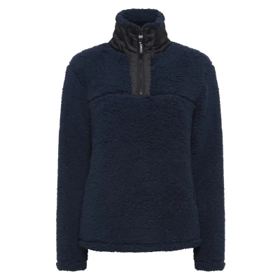 Abbildung von Oxmo Elina Fleecepullover, Damen, Größe: Large, Dark blue