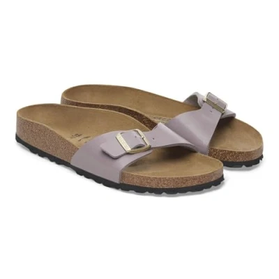 Abbildung von Birkenstock Madrid Pantolette flach, Damen, Größe: 39, Faded purple Schuhe