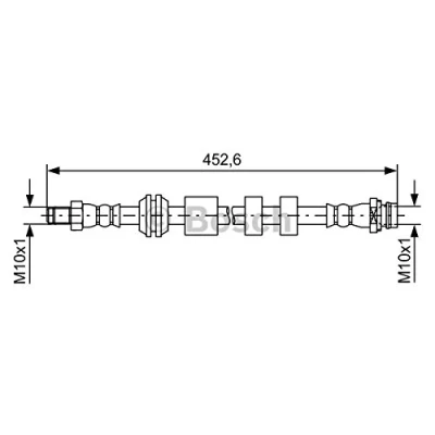 Abbildung von BOSCH 1 987 481 741 Bremsschläuche 425 VOLVO: XC60 I