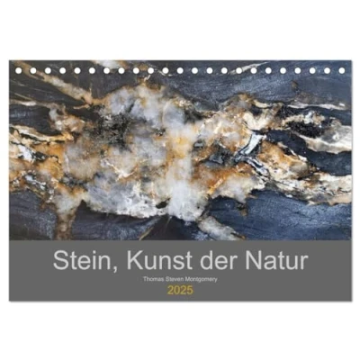 Abbildung von Stein, Kunst der Natur (Tischkalender 2025 DIN A5 quer), CALVENDO Monatskalender