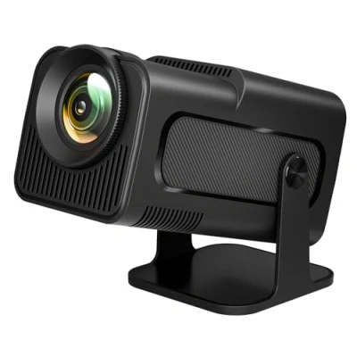 Abbildung von LQWELL HY320 A Mini Beamer (10000 lm, 10000:1, 1920 x 1080 px, BT 5.0 Auto Trapezkorrektur, 150 Zoll Display für Phone/PC/PS5/Xbox)