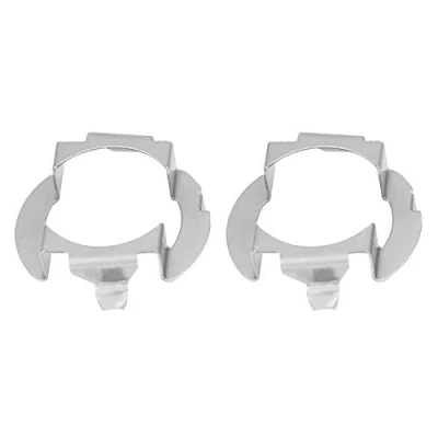 Abbildung von Keenso 2 x Adapter für LED Leuchtmittel, Sockel H7, Adapter, Aluminium, silberfarben
