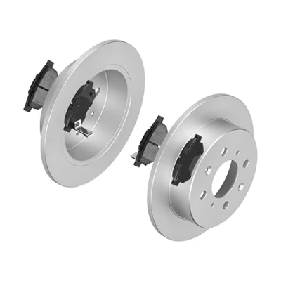 Abbildung von F.BECKER_LINE BREMSSCHEIBEN Ø239MM + BREMSBELÄGE HINTEN FÜR HONDA CIVIC VI JAZZ