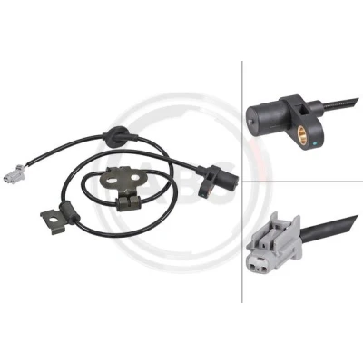 Abbildung von A.B.S. 31936 ABS Sensor passiver 800 grau SUBARU: Impreza II Limousine, Forester II, Kombi