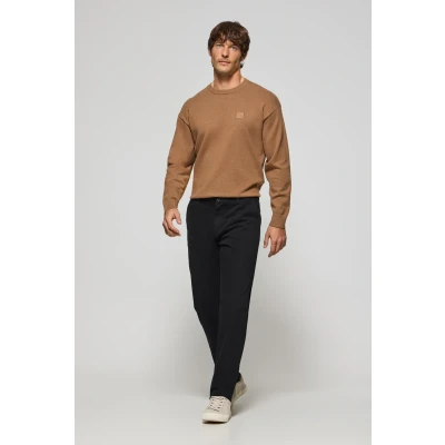 Abbildung von Polo Club Herren Chinohose Vanya Schwarz Mit Stickerei 48