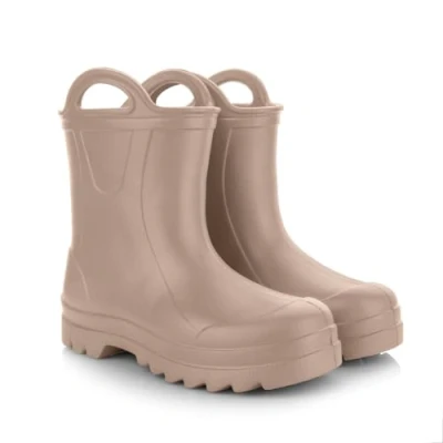 Abbildung von LEMIGO Kinder Gummistiefel Sehr Leichte Regenstiefel aus EVA Schaum mit Griff für Jungen und Mädchen 735 Doggy/Camel, 30