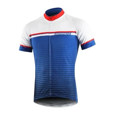 Abbildung von BERGRISAR Radtrikot Herren Kurzarm Rennrad Fahrrad Trikots, 8005weiß, XL