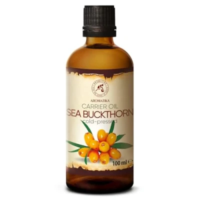 Abbildung von Sanddornöl 100ml Hippophae Rhamnoides Kaltgepresst Sanddorn Öl Sea Buckthorn Oil Rein &amp; Natürlich Trägeröl Pflegeöl Body für Hautpflege Gesicht Körperpflege