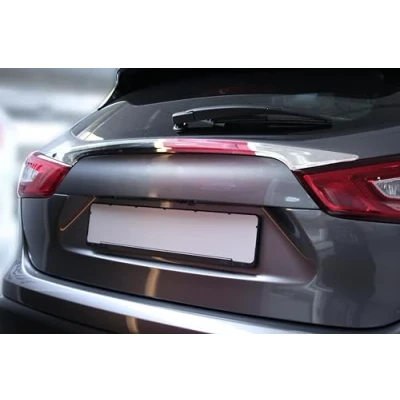 Abbildung von Recambo Edelstahl Kofferraumleiste kompatibel für Nissan Qashqai J11 Ab 11.2013 Chrom Zierleiste