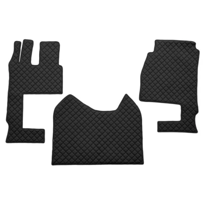 Abbildung von F CORE FL04 BLACK Fußmattensatz Eco Leder vorne 3 schwarz MERCEDES BENZ: ACTROS MP4