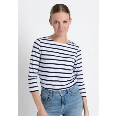 Abbildung von More &amp; Striped 3/4 Langarmshirt, Damen, Größe: 36, Dunkelblau