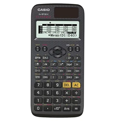 Abbildung von Casio Taschenrechner FX 87DEX Technisch wissenschaftlicher Rechner Schwarz Display (