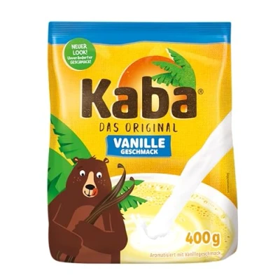 Abbildung von Kaba Vanille 400g Beutel Trinkpulver, das Original Vanillemilch Pulver zum Anrühren in kalter und warmer Milch