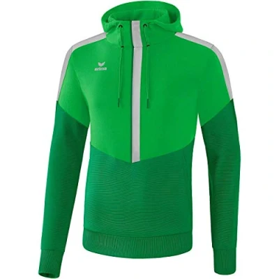 Abbildung von ERIMA Kinder Squad Kapuzensweat, fern Green/smaragd/Silver Grey, 164