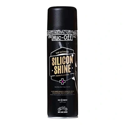 Abbildung von Muc Off Motorcycle Silicon Shine, 500 ml Hochwertiges Motorrad Silikonspray für ein Glänzendes Finish Schützt und Verhindert Schmutzanhaftung
